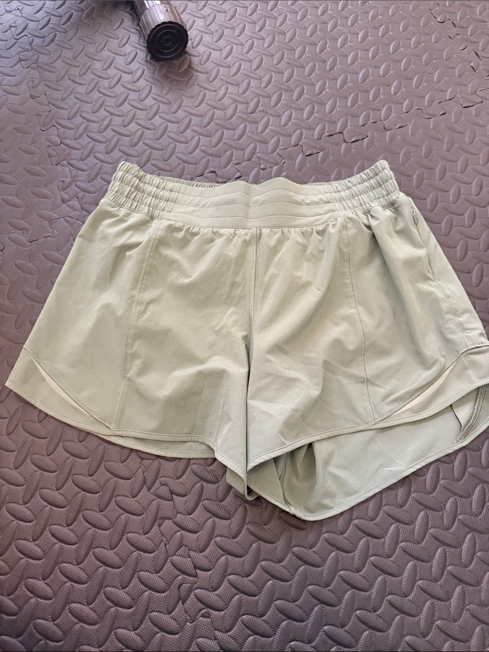 lululemon athletica Women's Light Olive Athletic Shorts